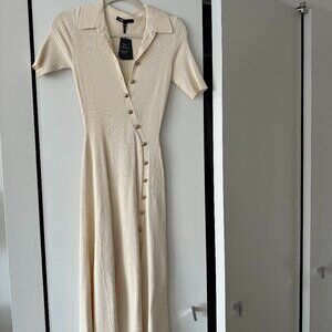 Maje Rimisa Dress Ecru